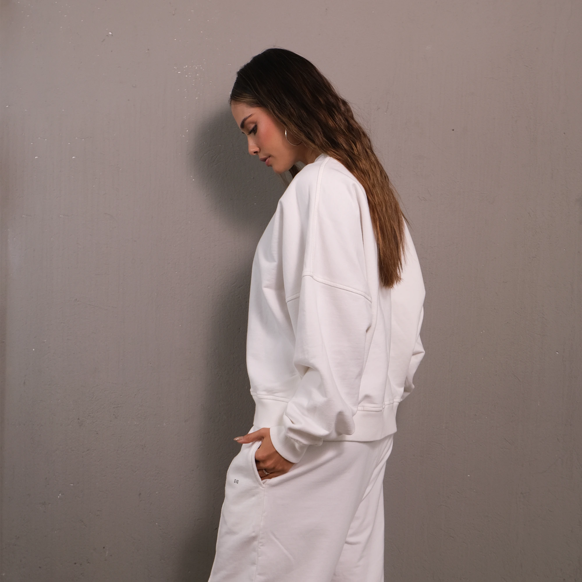 Hoodie Oasis  para Mujer - Blanco | Cinco13