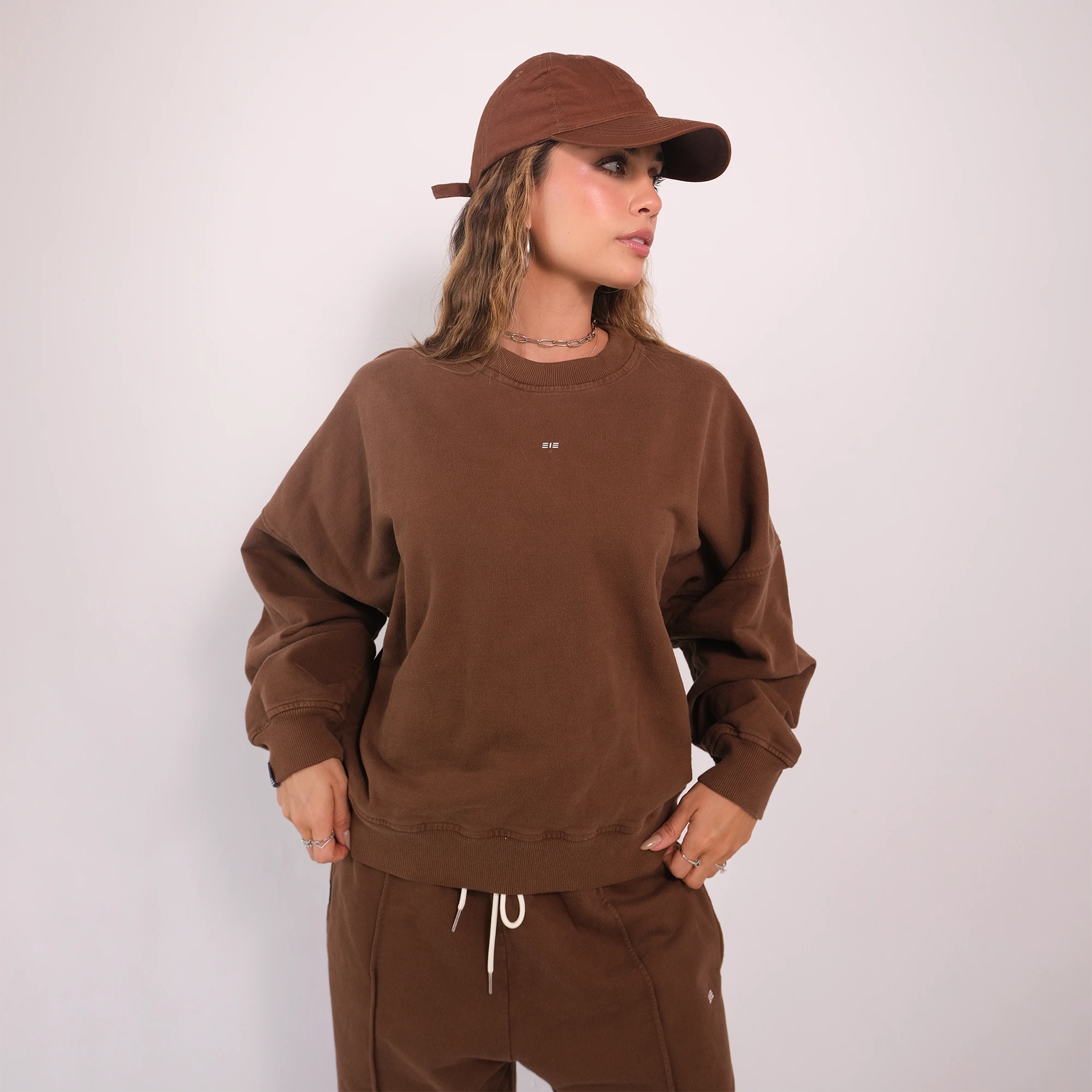 Hoodie Oasis para Mujer - Cafe | Cinco13